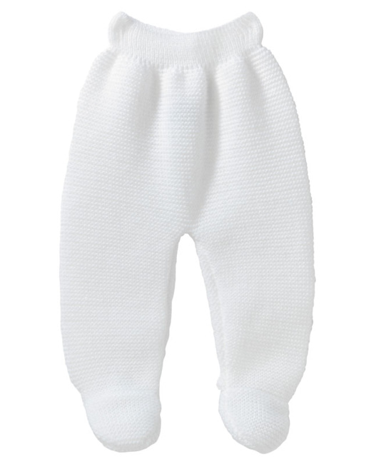 Pantalon avec pieds en maille