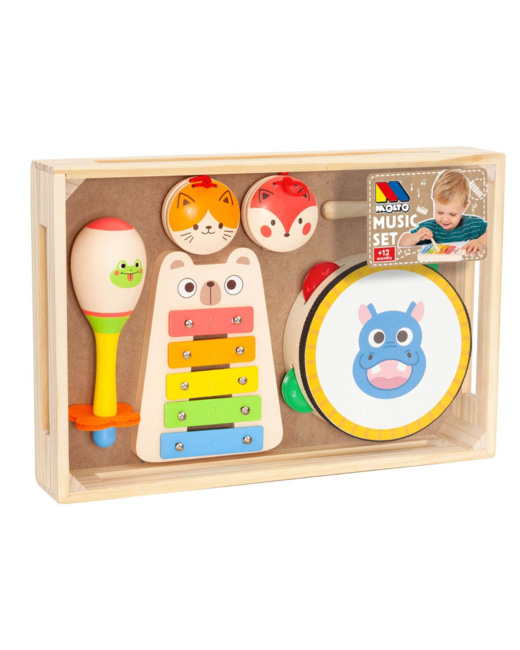 Jeu d'instruments de musique en bois