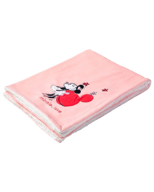 Couverture bi-matière Minnie Confettis