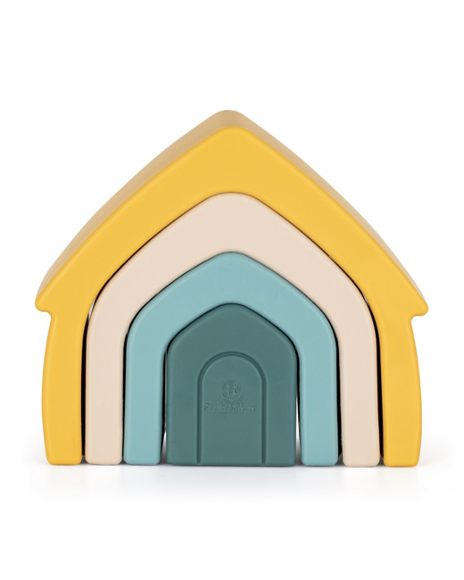 Jouet Empilable en Silicone House 12m+