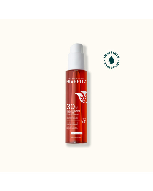 Huile solaire satinée SPF30