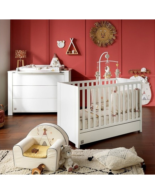 Chambre Duo Lit + Commode Loft