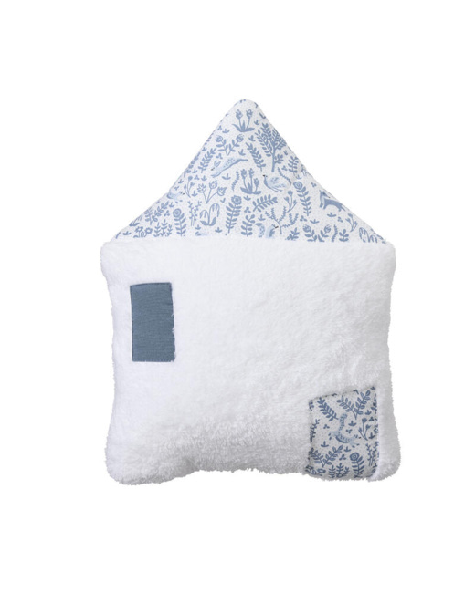 Coussin forme maison Foret enchantée