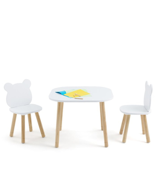 Ensemble table et 2 chaises enfant Ancelme