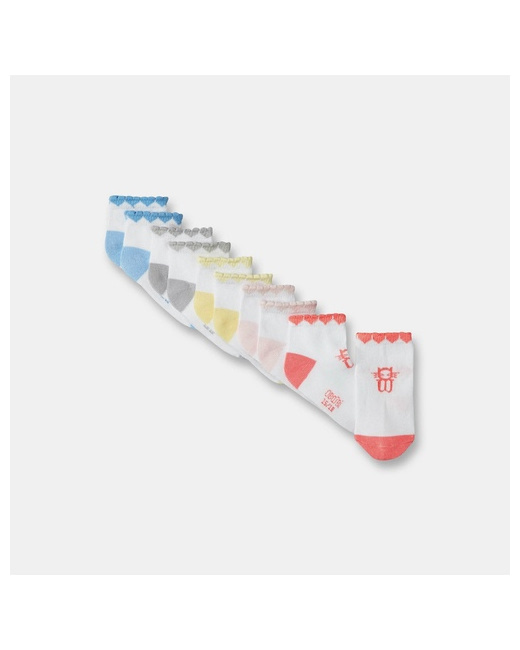 Socquettes fantaisie bord cœur (lot de 5)