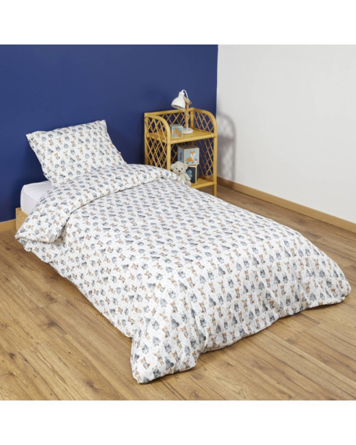 Parure de lit Animaux Hiver