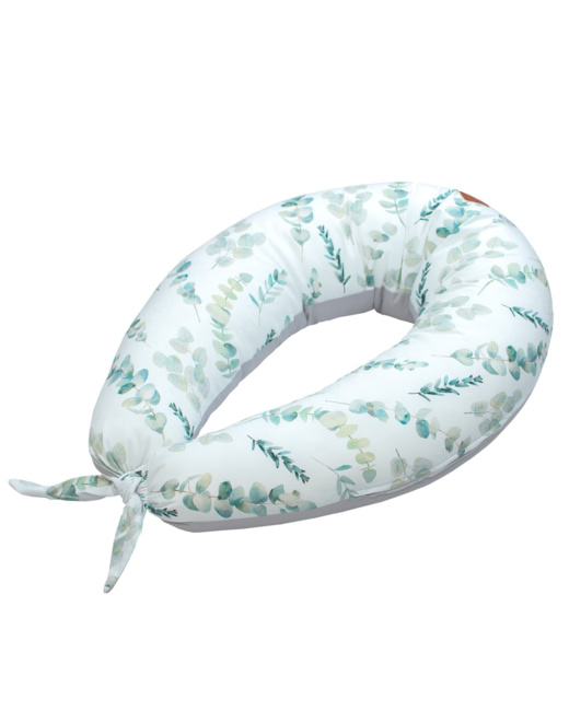 Coussin de maternité et d'allaitement + housse, Eucalyptus