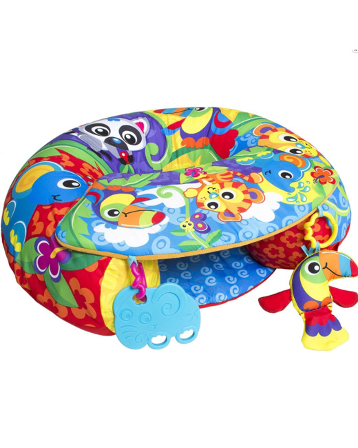 Coussin cale-bébé à activités