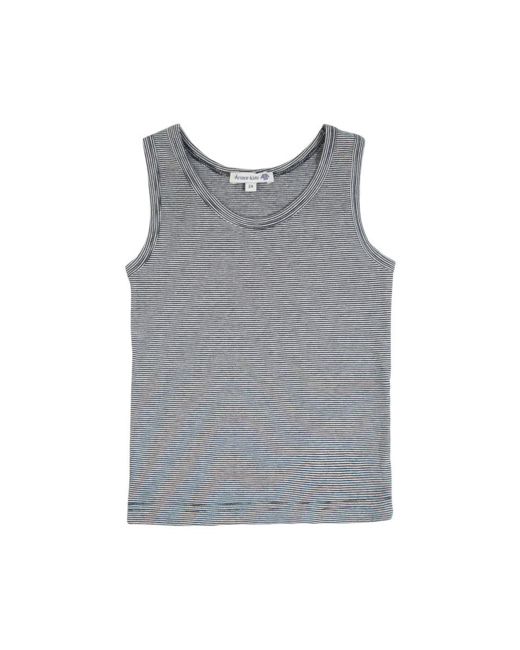 Débardeur rayé Kids - coton - Marine Deep/Milk