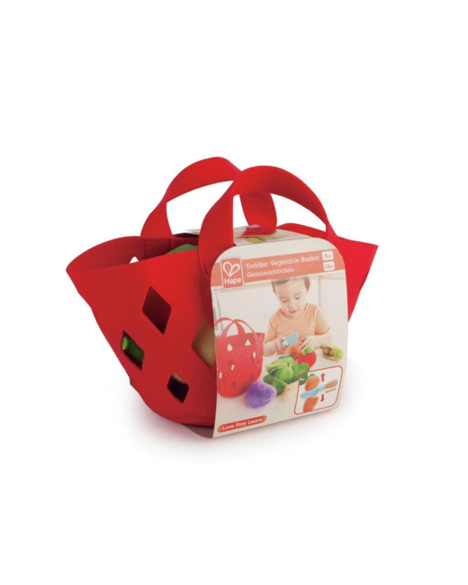 Panier de légumes en feutrine