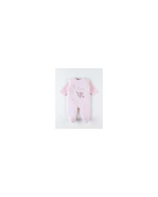 Pyjama 1 pièce fleuri en velours