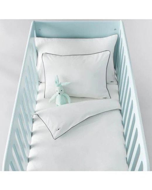 Housse de couette bébé, unie, en coton