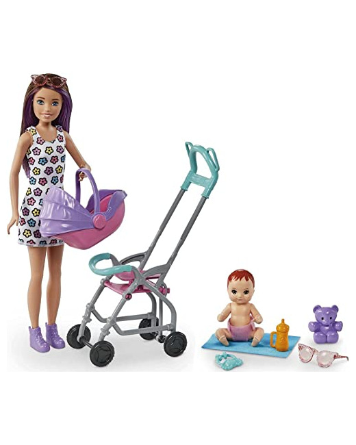 Barbie Skipper Babysitters - baby-sitter avec poussette
