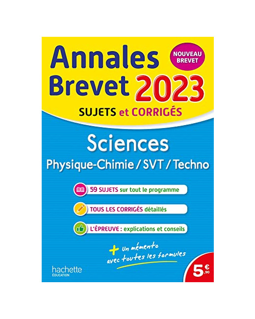 Annales BREVET 2023 - Sciences