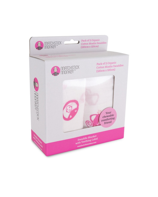 Pack de 2 maxi langes en coton bio