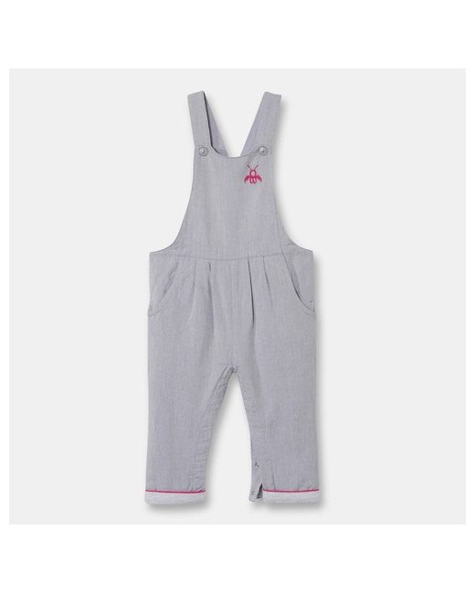 Salopette longue en chambray