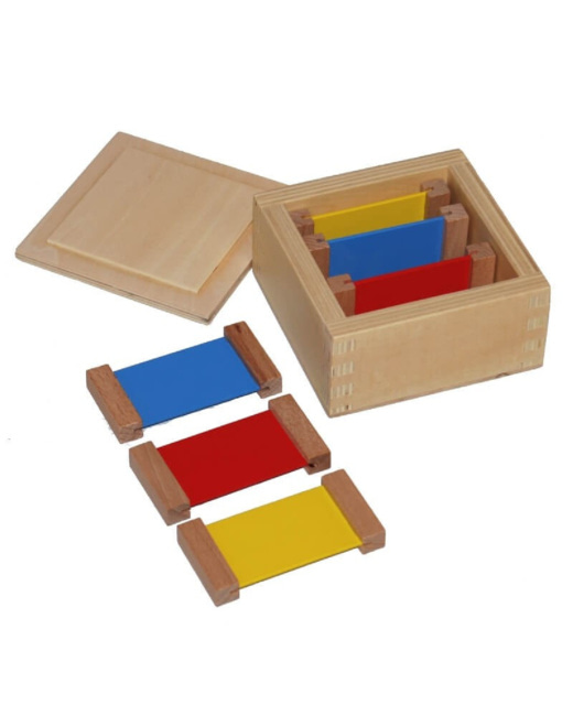 1ère boite de couleurs plaquettes bois