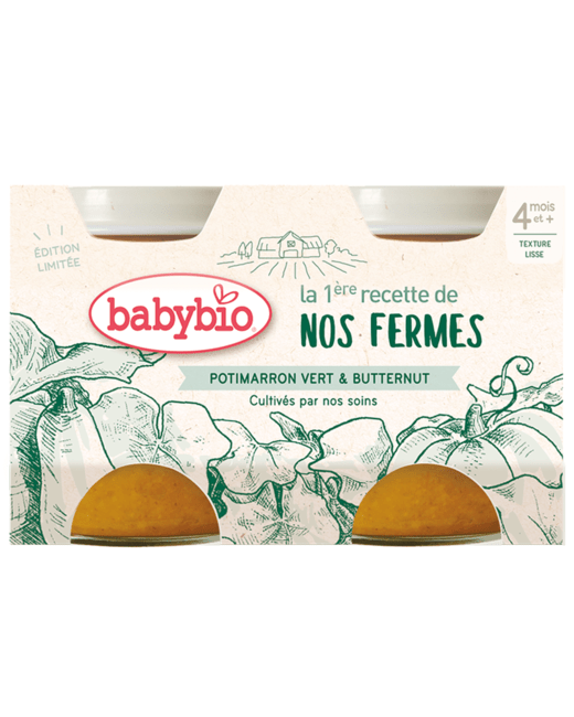 Potimarron Vert et Courge Butternut de nos Fermes