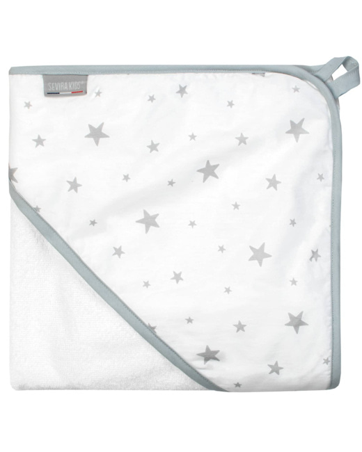 Ma première cape de bain en coton et bambou, Stella