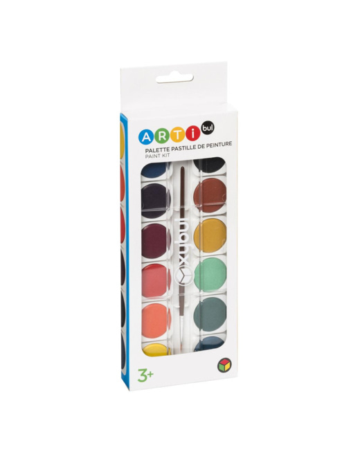 Palette pastilles de peinture