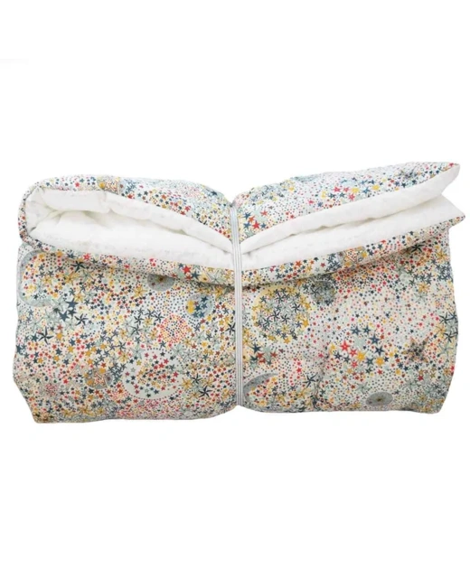 Tapis d'éveil en Liberty Etoiles multicolores