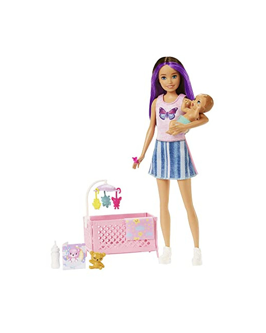 Barbie Skipper Babysitters - baby-sitter avec berceau