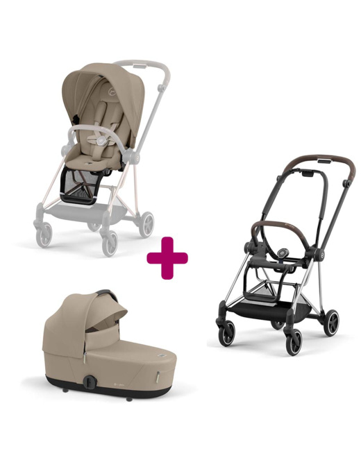 Poussette Duo Mios + siège Mios Cozy + Nacelle Luxe Mios Cozy