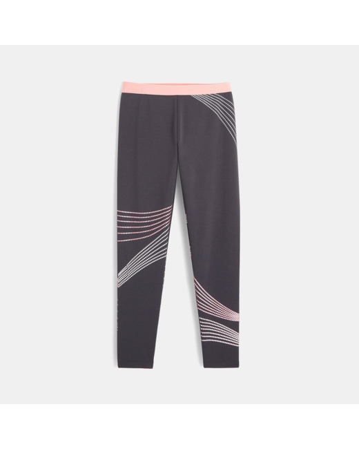 Legging sport imprimé gris fille