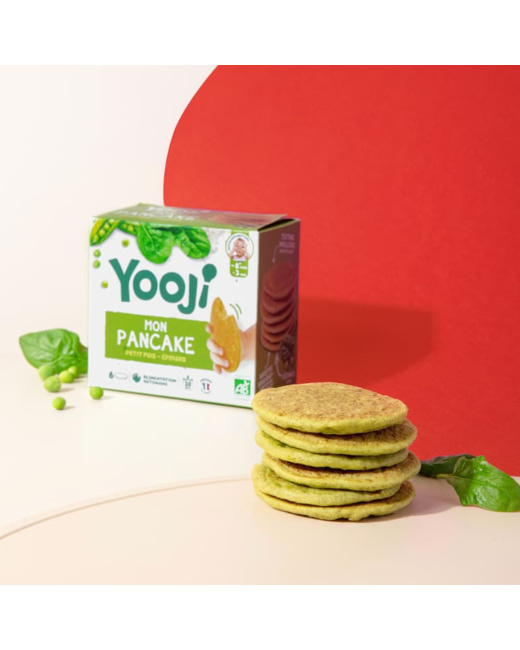 Pancake : Petit pois, épinard - 6 pancakes - Idéal diversification et DME