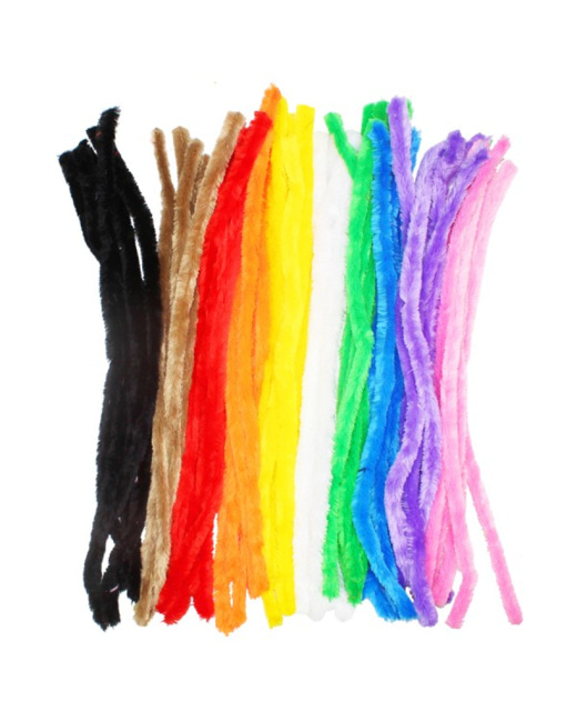 Chenilles - diam 20 mm - 10 Coloris