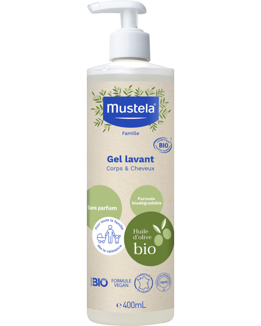Gel lavant certifié bio corps et cheveux