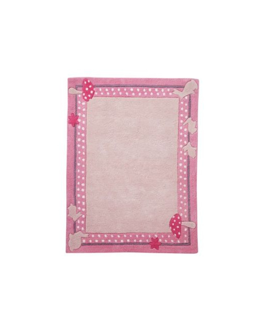 Tapis lapin champignon chambre fille theme Malices et Mervei