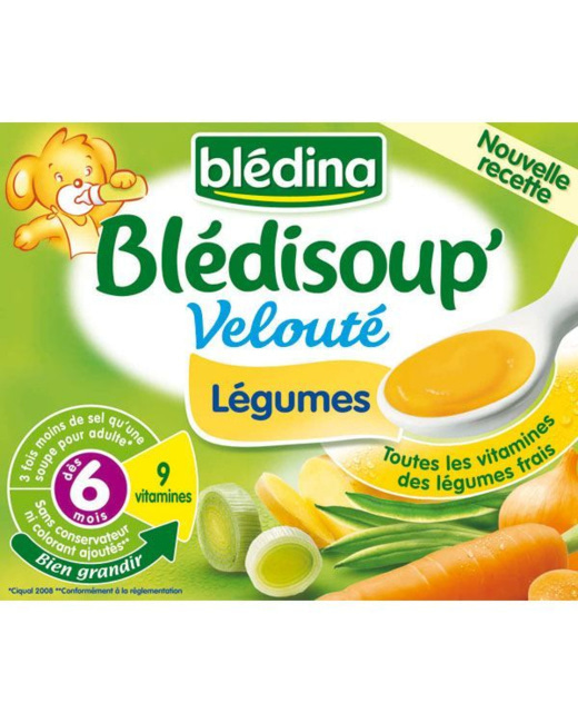 BLEDINA - BLEDISOUP' - Velouté de légumes - 4mois x2