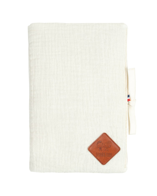 Protège carnet de santé en gaze de coton, Jeanne