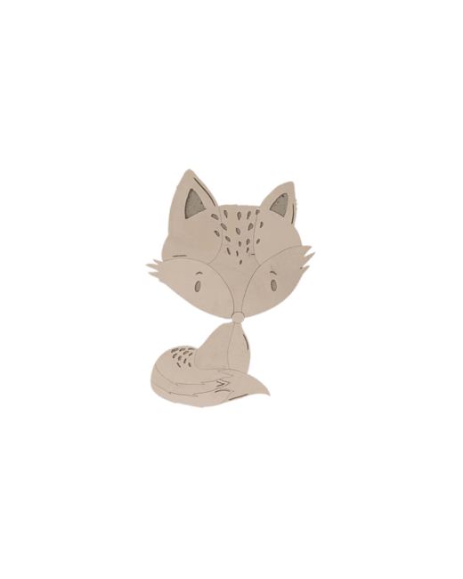Décoration murale - Renard en bois