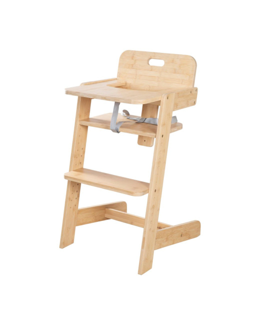 Chaise haute évolutive en bambou Fsc