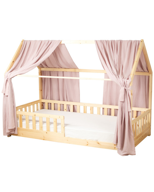 Ciel de lit cabane en gaze de coton DUO