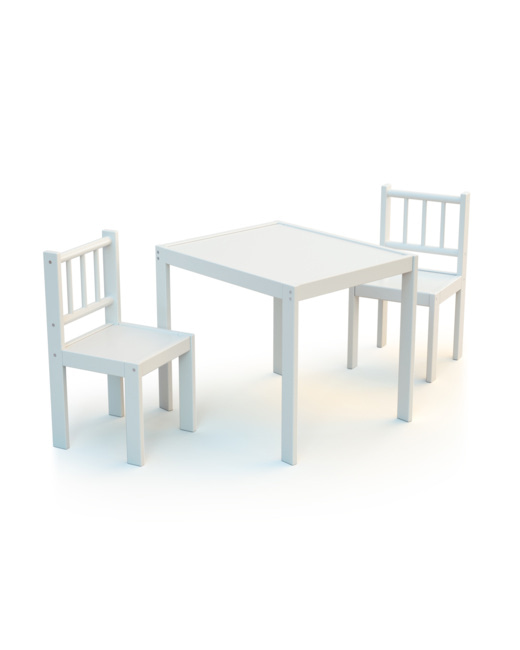 Ensemble 1 table + 2 chaises enfant en bois