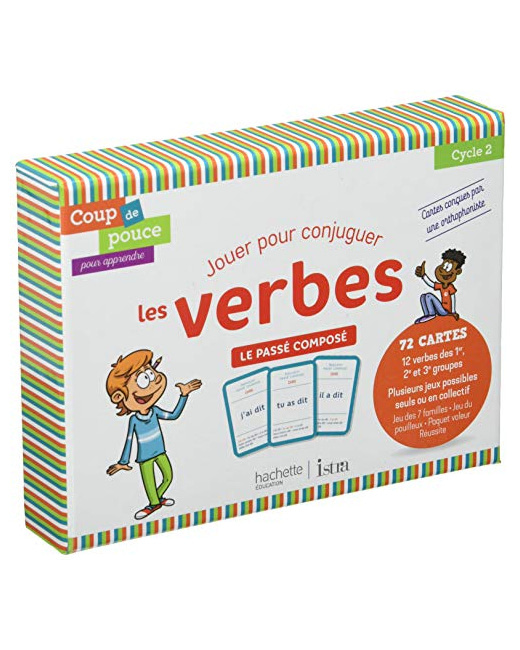 Coup de pouce pour apprendre Hachette Istra - Jeu de cartes - Le Passé composé - 2020