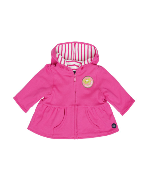 Sweat à capuche Baby - coton - Fucsia