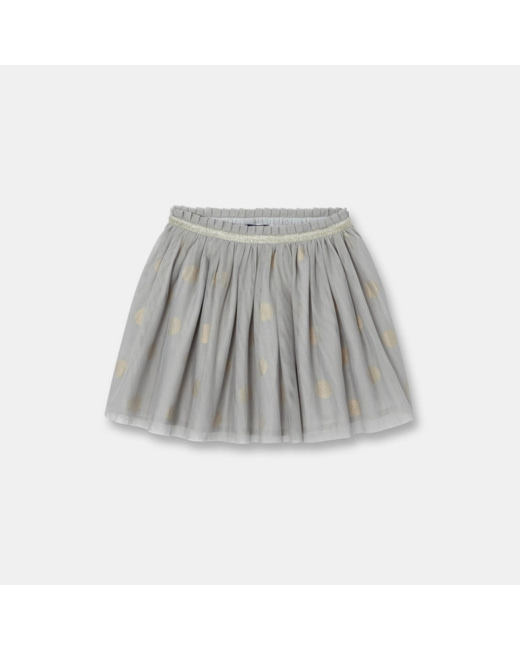 Jupe tutu à pois grise fille