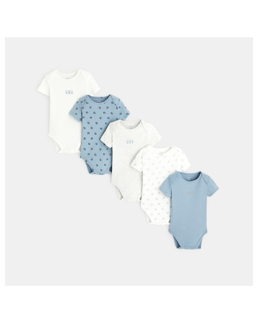 Body manches courtes col US (lot de 5)