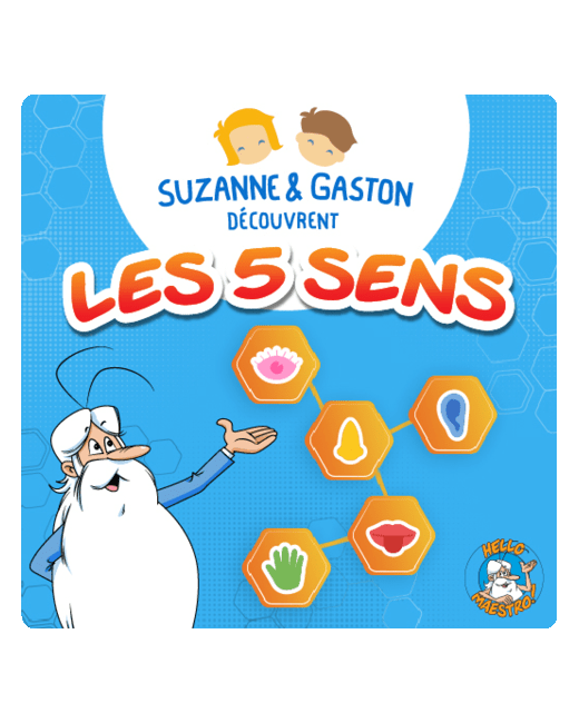 Livre audio enfant - Suzanne et Gaston découvrent les 5 sens
