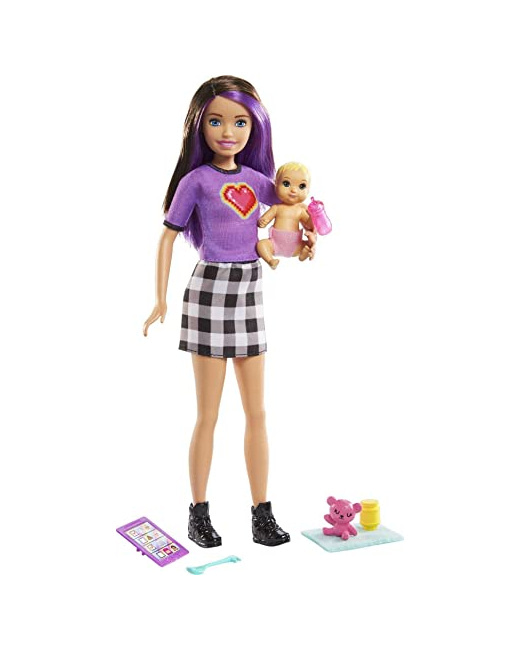 Barbie Skipper Babysitters - poupée brune