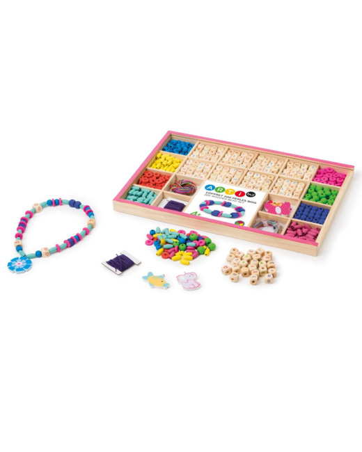 Coffret 200 perles en bois