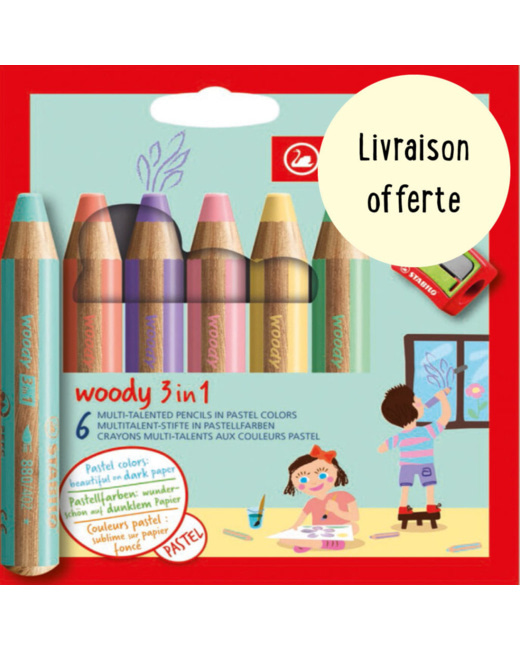 Crayons Woody Stabilo