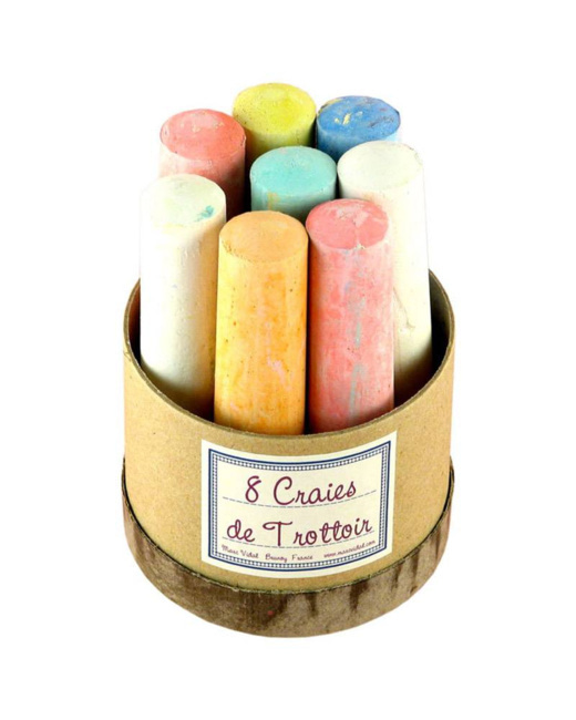 8 craies de trottoir