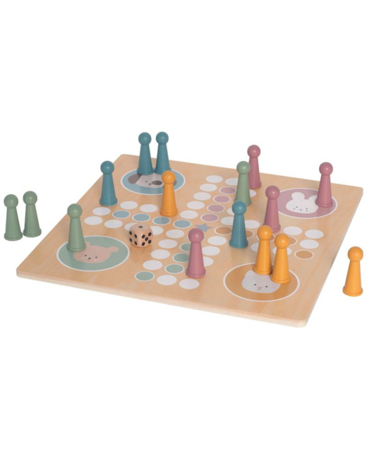 Jeu de petits chevaux en bois