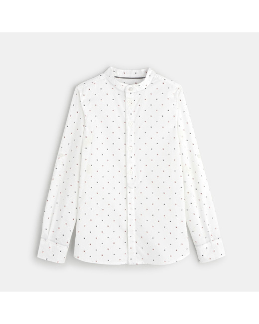 Chemise à motifs bleue garçon