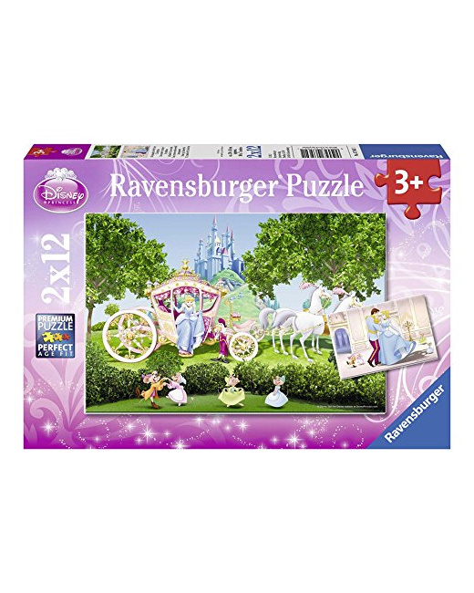 Puzzle - Monde féérique - Cendrillon - 2x12 pièces